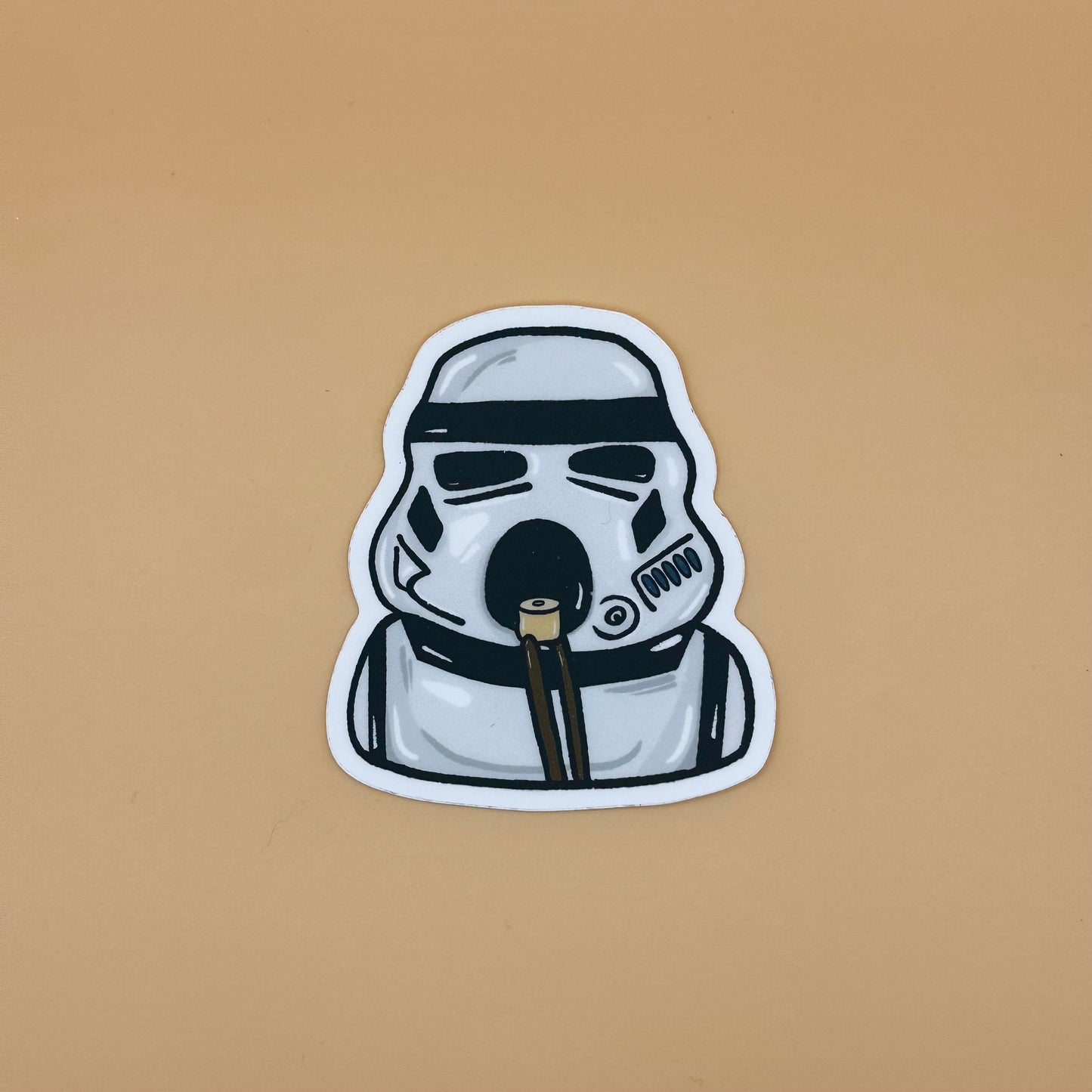 Soldier Eating Siu Mai Sticker