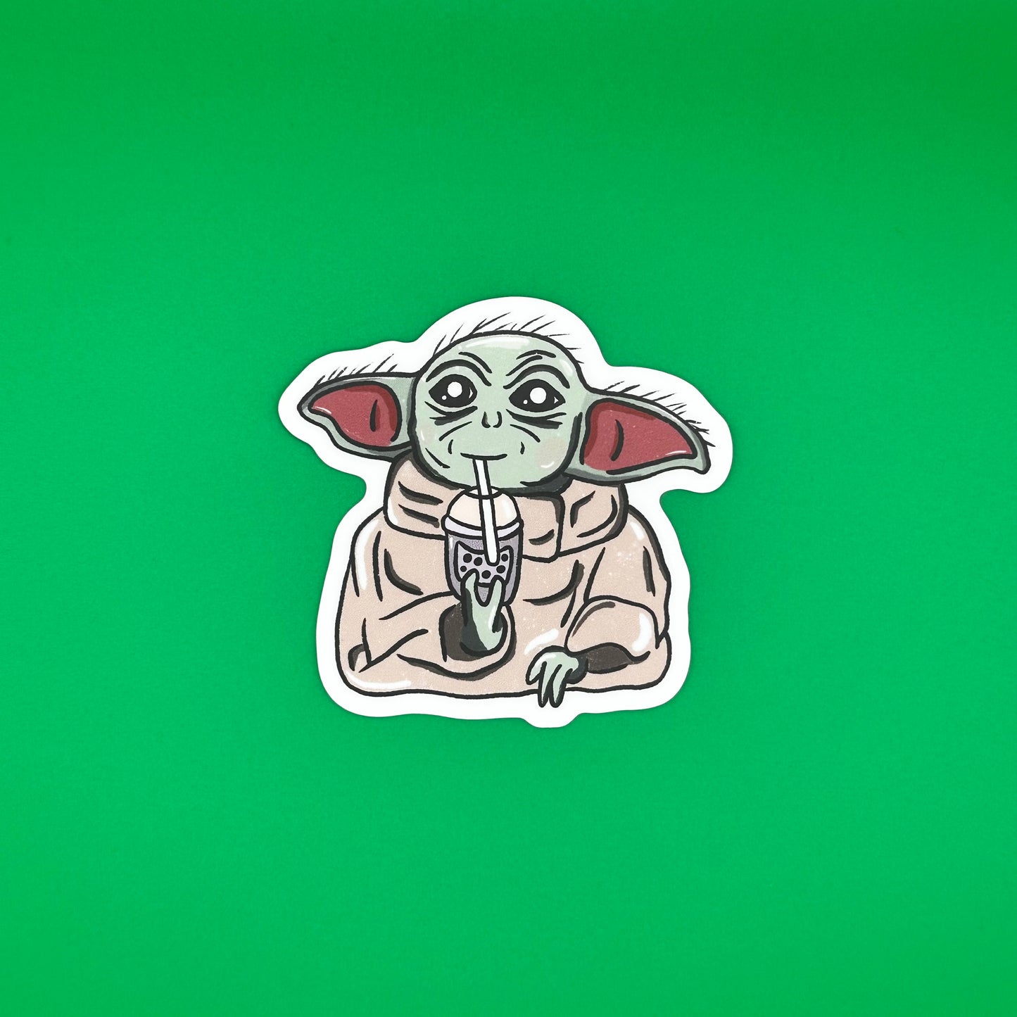Friend Drinking Boba Sticker